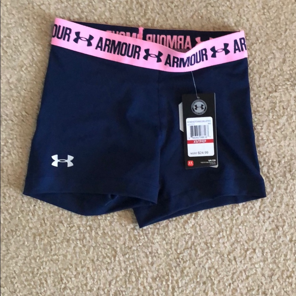Navy Under Armour spandex